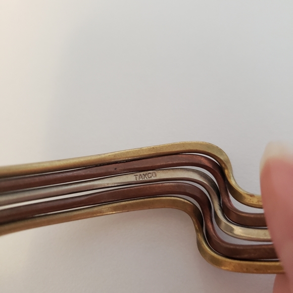80s Vintage TAXCO Mixed Metal Bracelet Mexico Brass Silver Copper Handcrafted - Picture 6 of 6